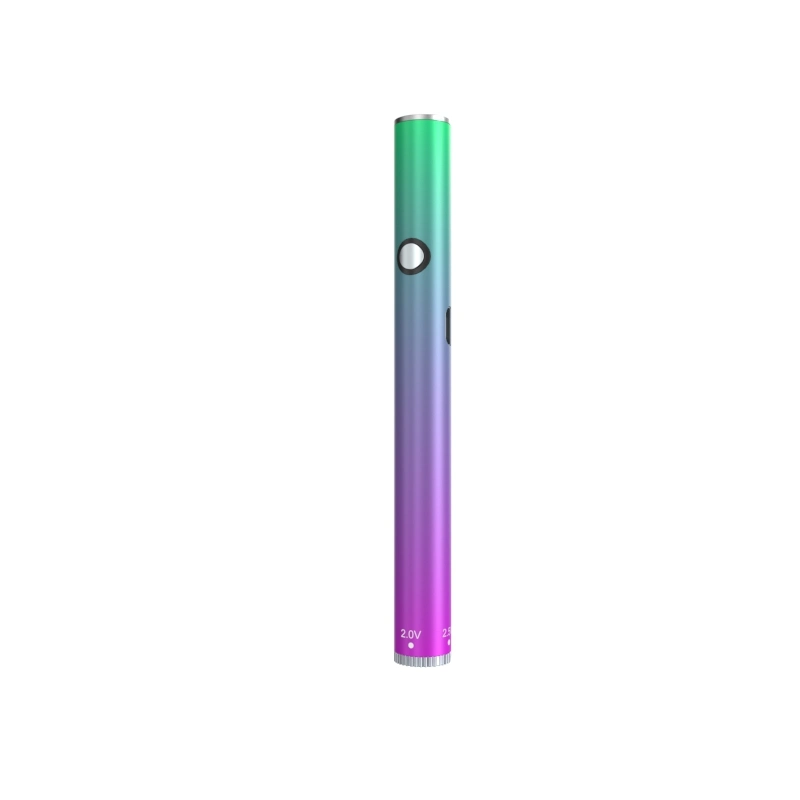 2023 Nouvelle fonction de vibration 510 Thread Vape Twist Slim Pen avec le côté de la batterie charge de type C