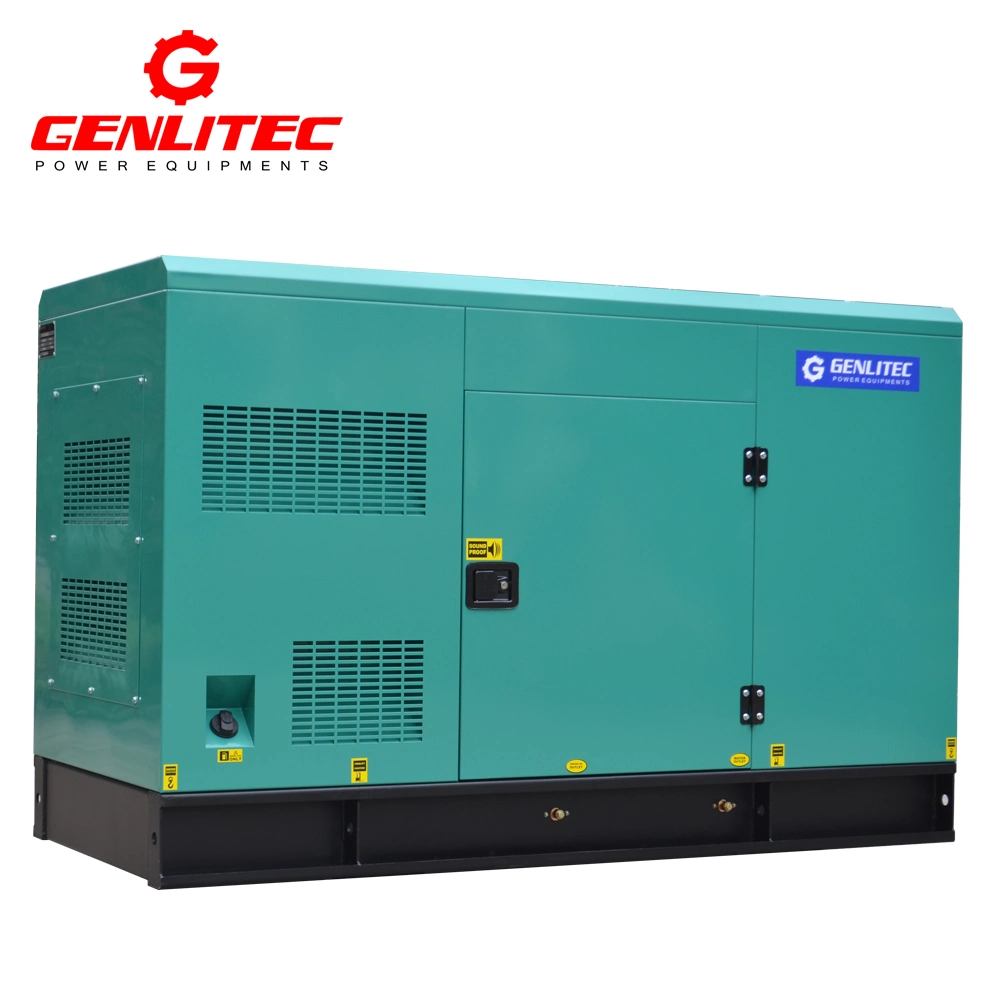 Genlitec tipo silencioso Generador Diesel 40kw/50kVA a 60Hz Powered by 4bt3.9 Cummins-G2 motor