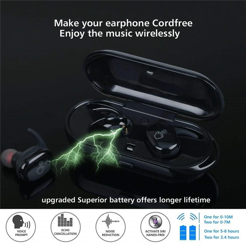 La moda Y30 de Tws4 Wireless Binaural Touch auriculares inalámbricos auriculares auriculares digitales Earpone impermeable