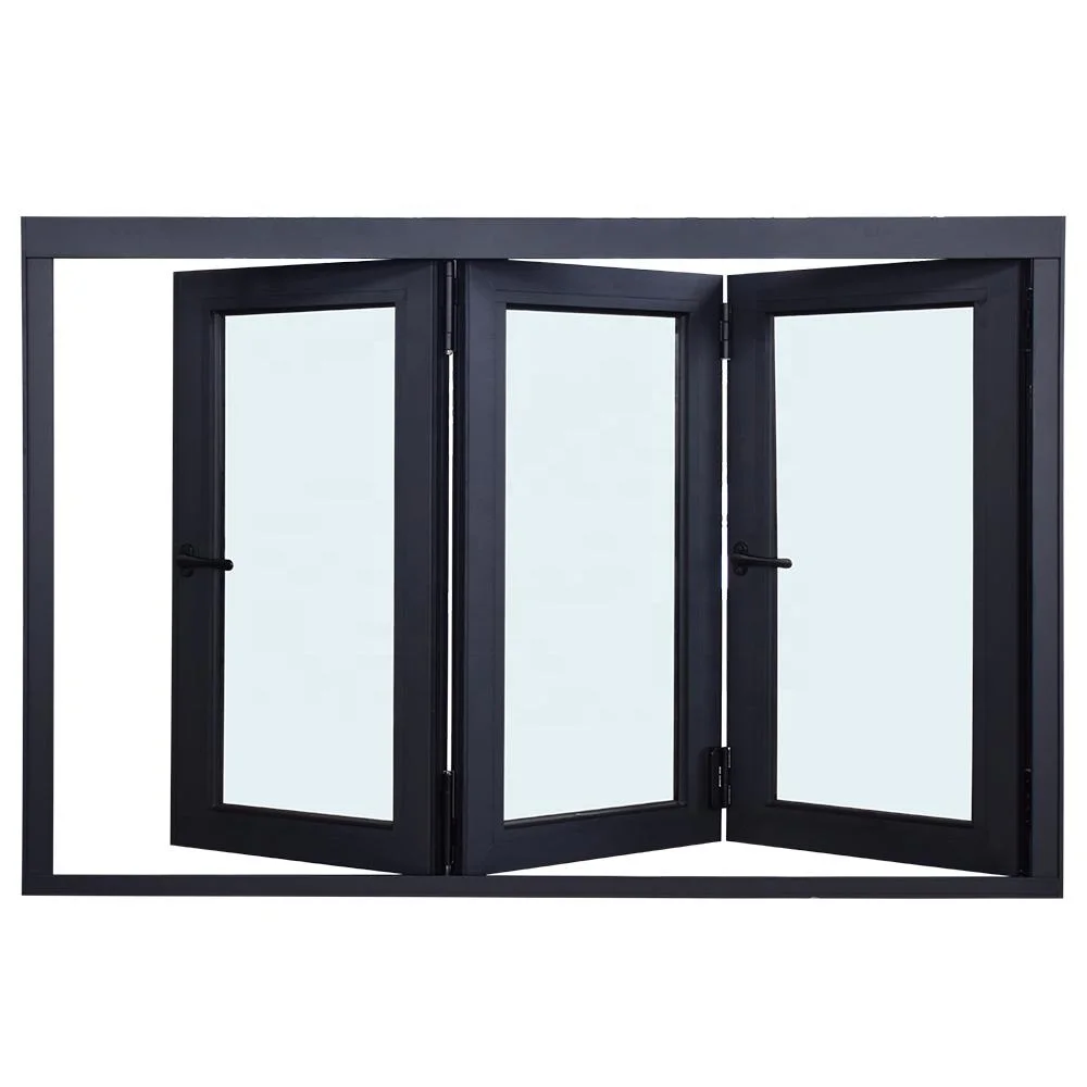 Hot Sale Pátio dobrar Windows alumínio Metal Window Building material