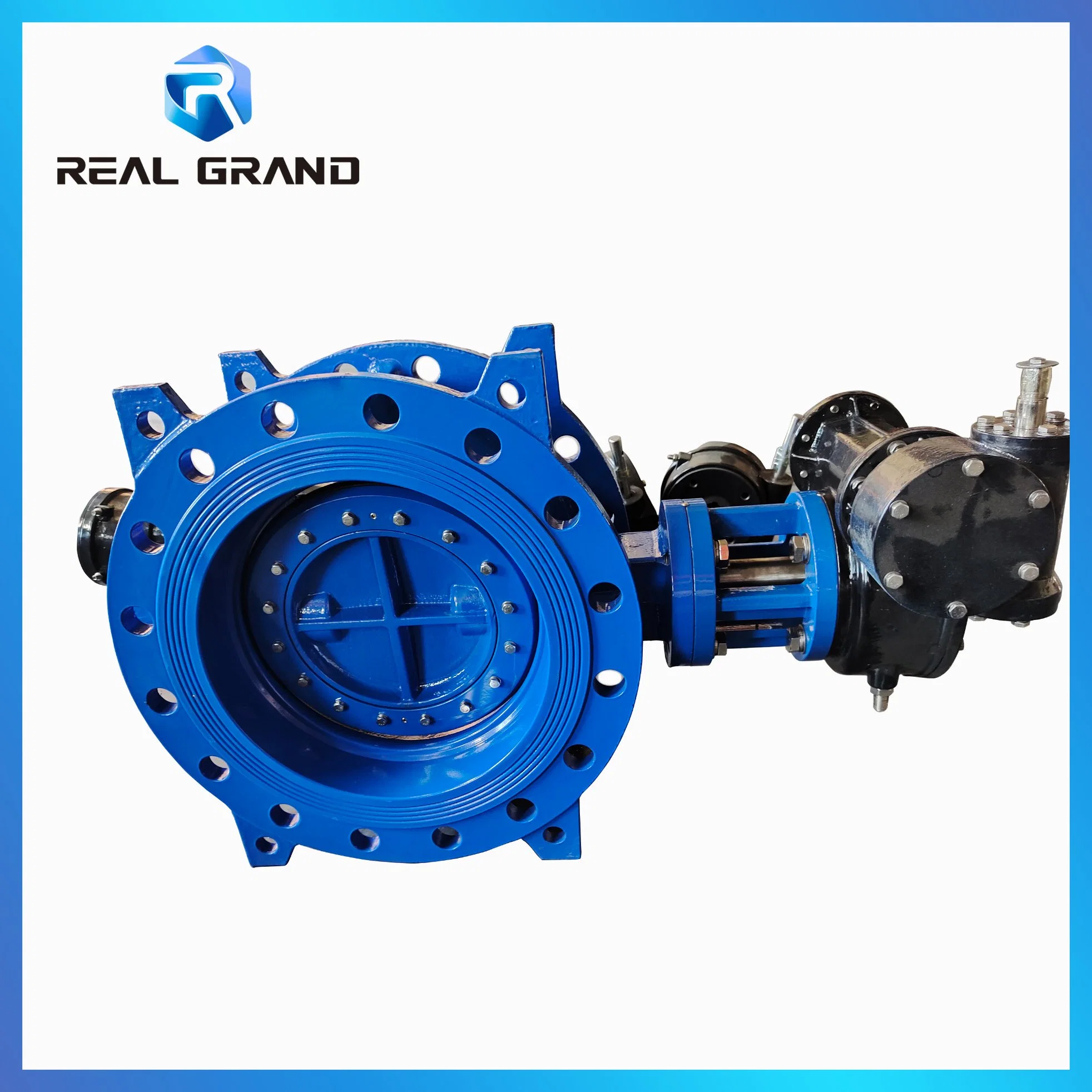 Widely Used Best Prices Flanged Soft Sealing Double Eccentric Flange Butterfly Valve