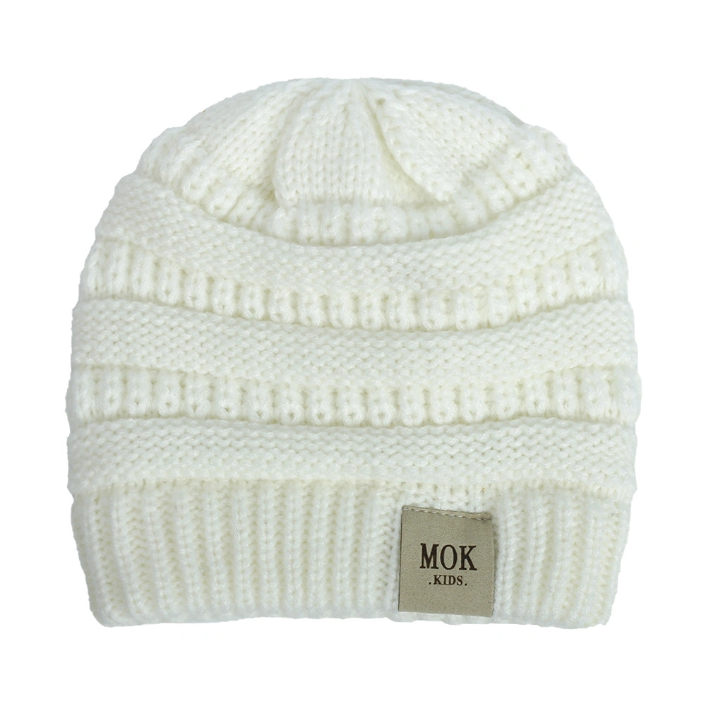 Wholesale/Supplier Winter Warm Soft Knitted Baby Hats Casual Toddler Kids Bear Beanie Cap Acrylic Knitted Hat