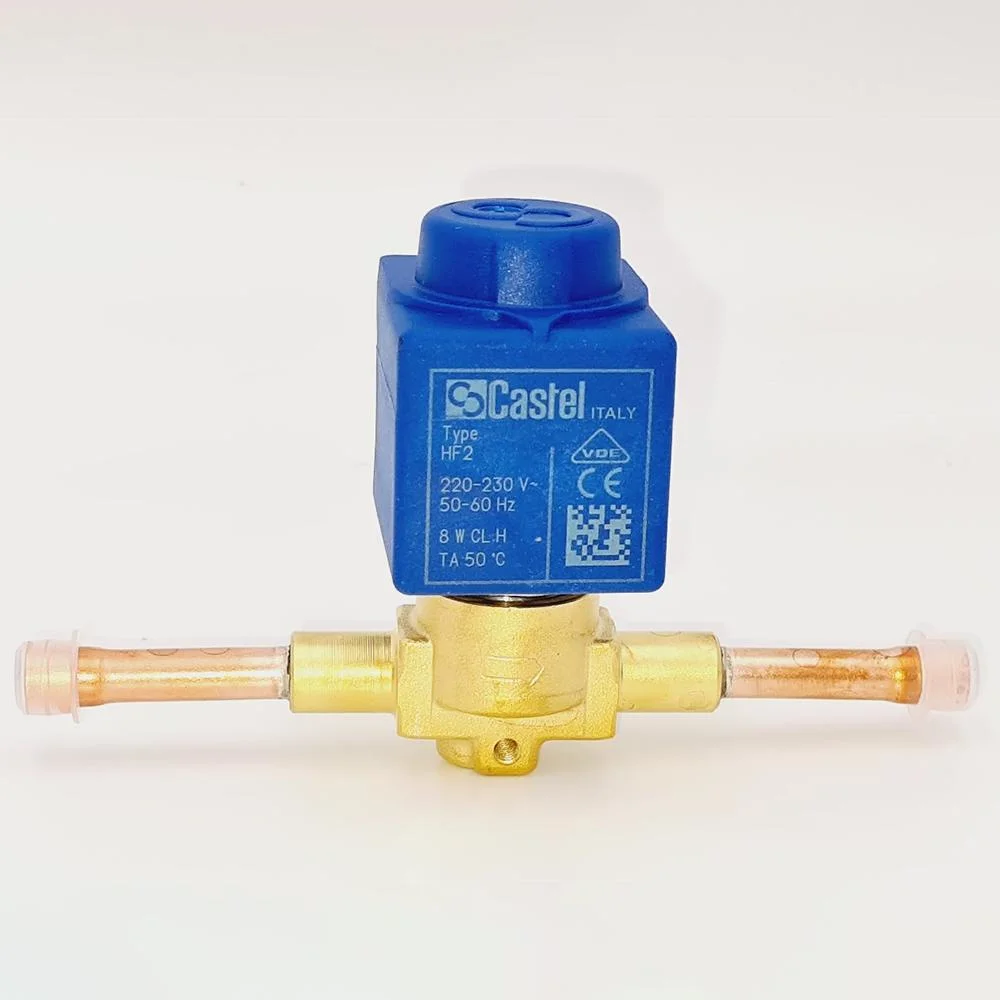 Hf2 1068/4A6 de la válvula de solenoide de Castel 12mm de tubo del sistema de refrigeración