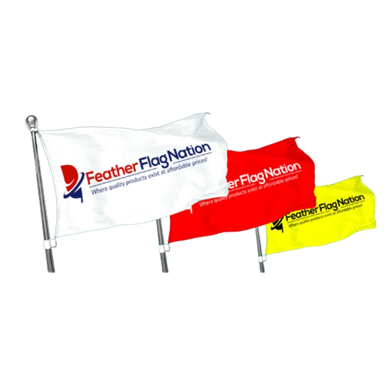 Good Quality Outdoor Advertising Single Side Double Side Printing Custom Flags Flying Banner