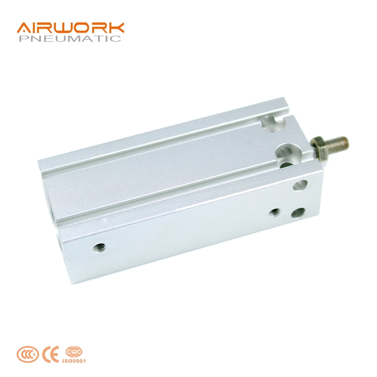 Cdu Free Mount Installation Aluminum Profile Square Pneumatic Air Cylinder for Press