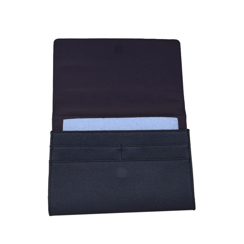 Embreagem profissional bag bolsa de couro de caixa de cartão carro titular do documento