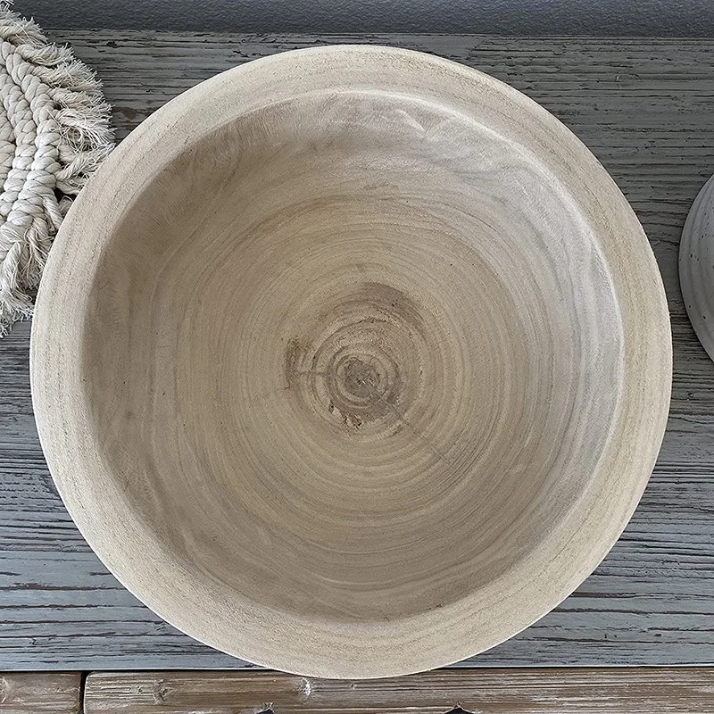 Fruit Bowl Paulownia Wooden Bowls for Decor