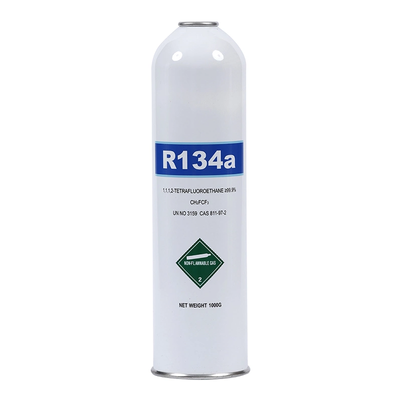 99.93% Purity 13.6kg/ Disposable Cylinder Refrigerant Gas R134A