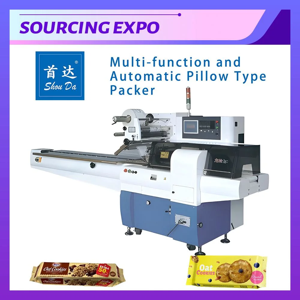 Automatic Pillow Horizontal Packing Machine Shrinking Packing for Confectioneries Candle Bread