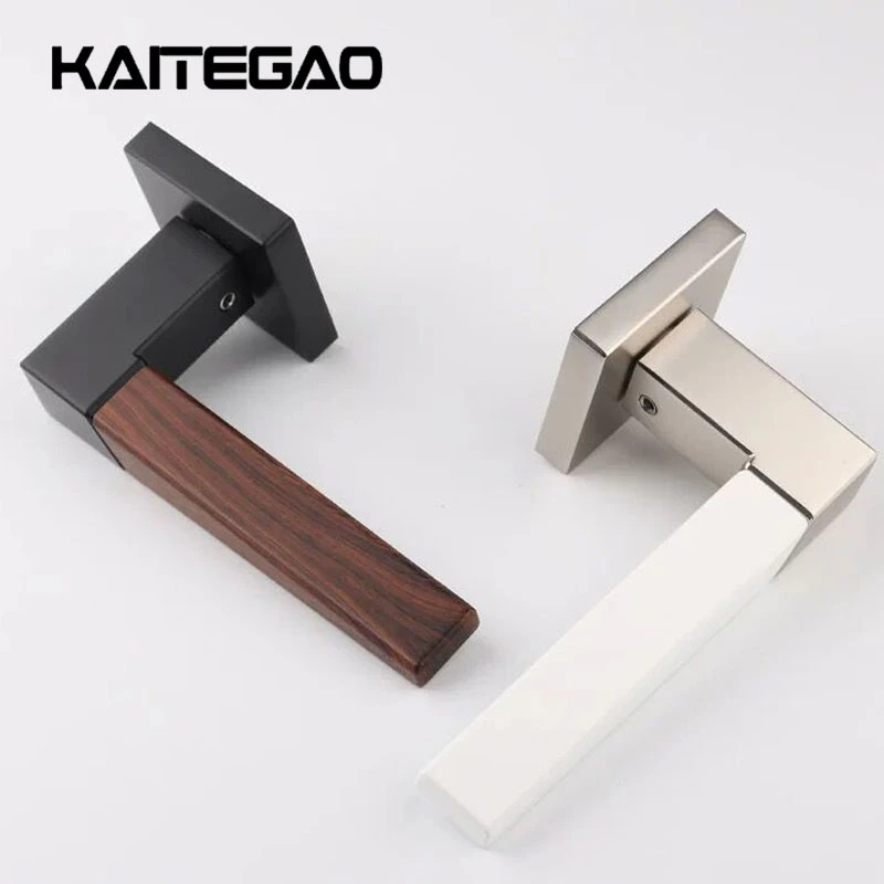 Modern European Interior Privacy Door Lever Lock Handles