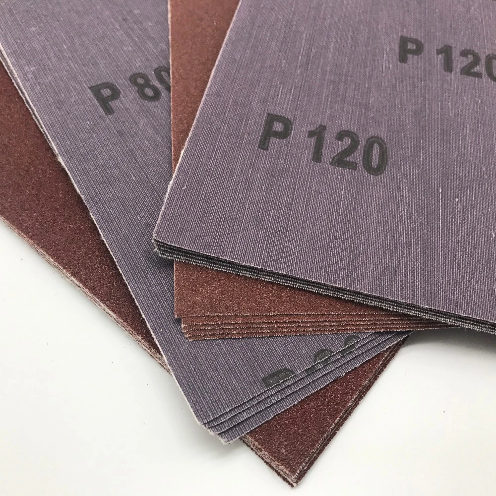 Hand Sanding Aluminum Oxide a/O Abrasive Emery Cloth Sheet