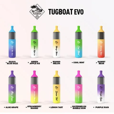 Elux Tugpod Evo 4500 Puffs Disposable Device 850mAh New Airflow Function Vape Pen Tugboat Electronic Hookah Price
