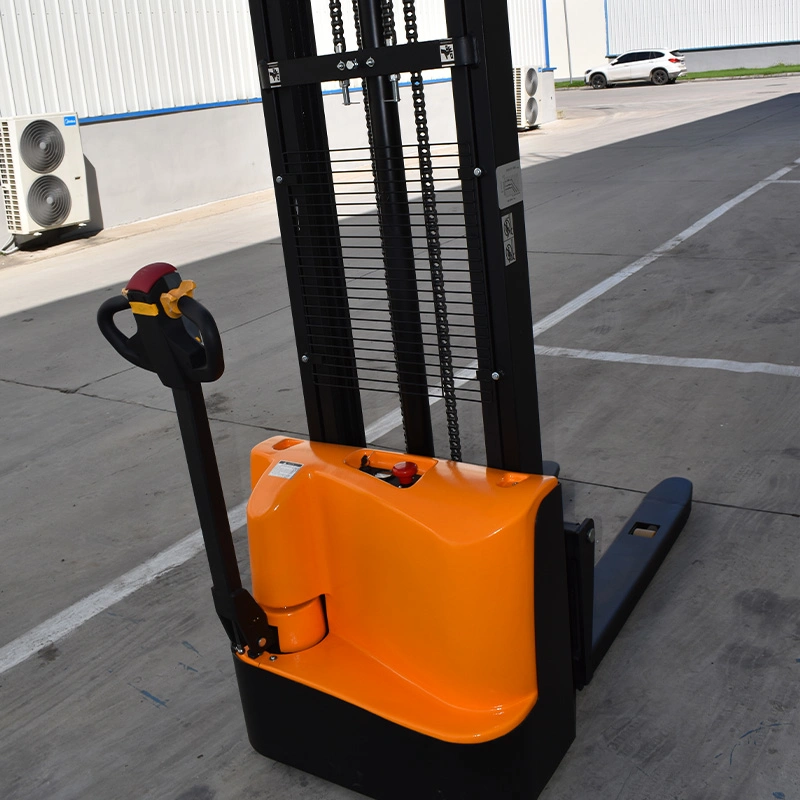 Walkie Rider Type Full Electric Stacker Forklift 1t Electric Pallet Truck