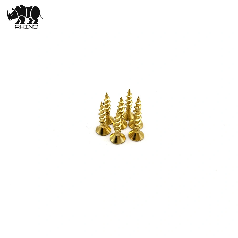 Brass Chipboard Screw, Self-Tapping Screw, Self-Drilling Screw