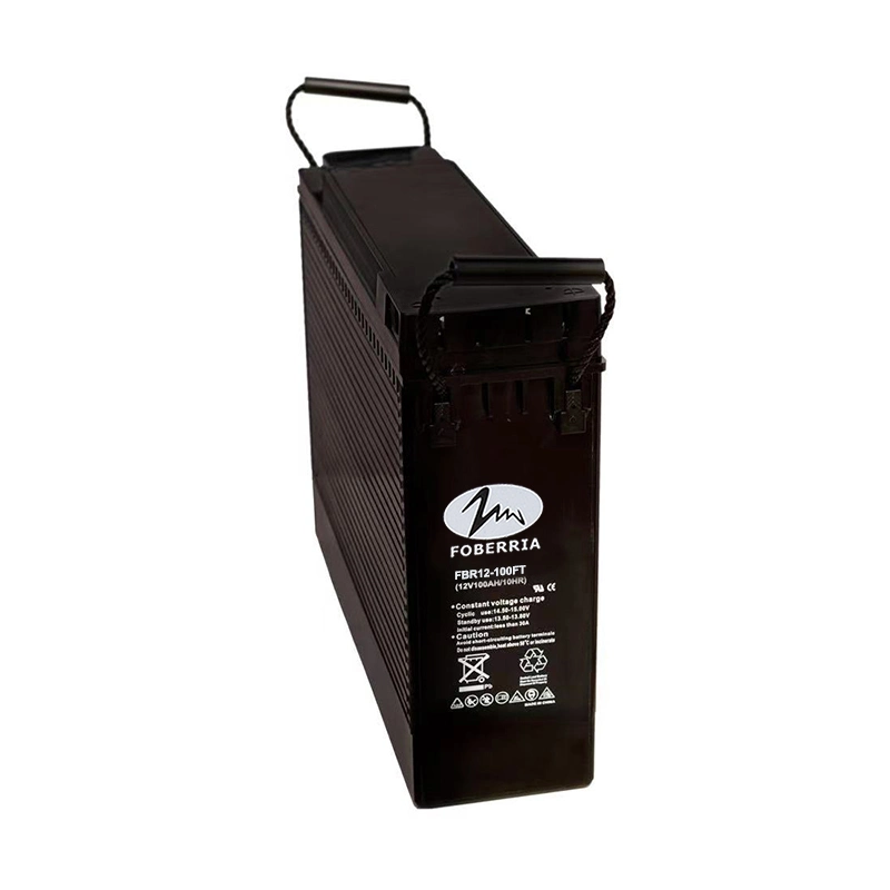 Csbattery 12 V 75 ah/80 ah/100 ah/150 ah/180 ah/200 ah borne d'accès avant-batterie à gel mince Telecom-Station/système solaire/Home-Power-Bank/matériel de communication/CSK