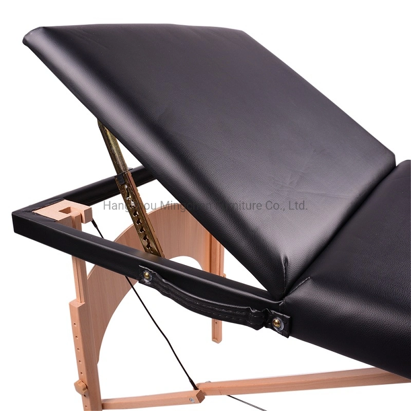 Mesa de massagem dobrável em madeira com três secções do Lightweight Home Salon