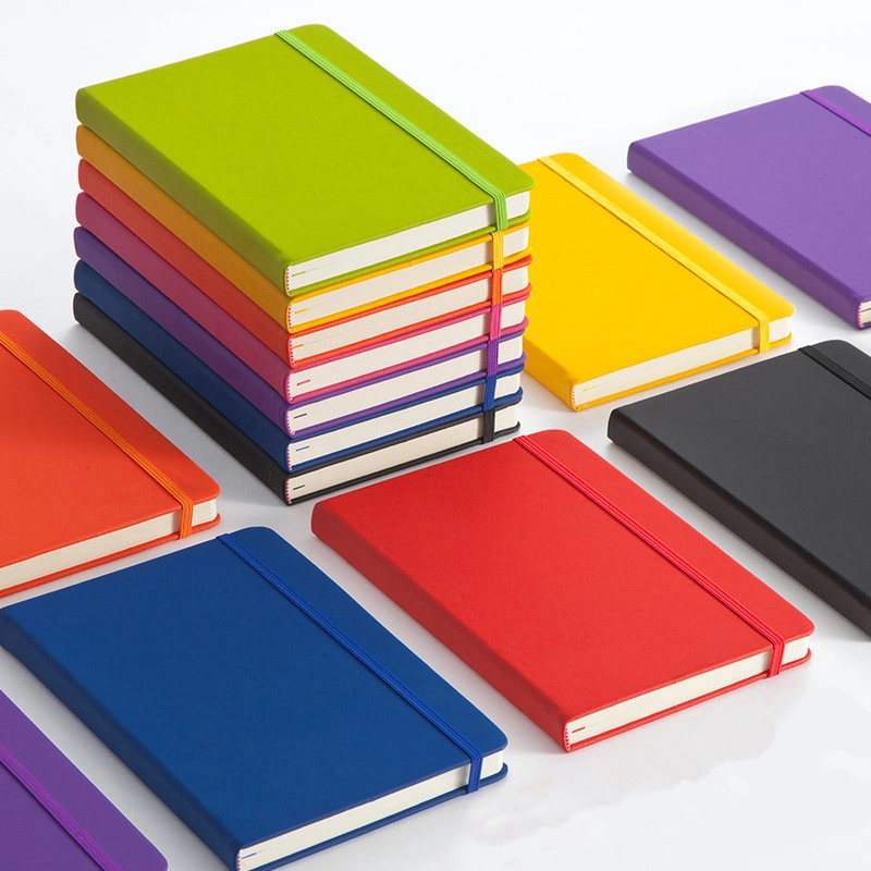 Diário personalizado de agenda para notebook personalizado em pele PU Hardcover A5 para escritório