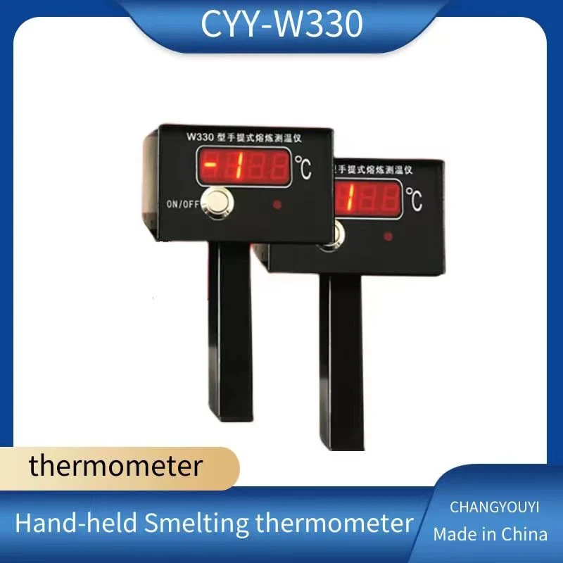 Thermomètre à thermocouple pour la mesure de température de fusion du métal liquide en contact avec la fonte de l'acier fondu, du fer fondu et du cuivre liquide.