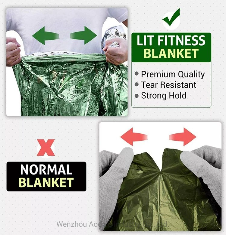 Emergency Mylar Blankets in Customized Size for Outdoor Hiking Camping