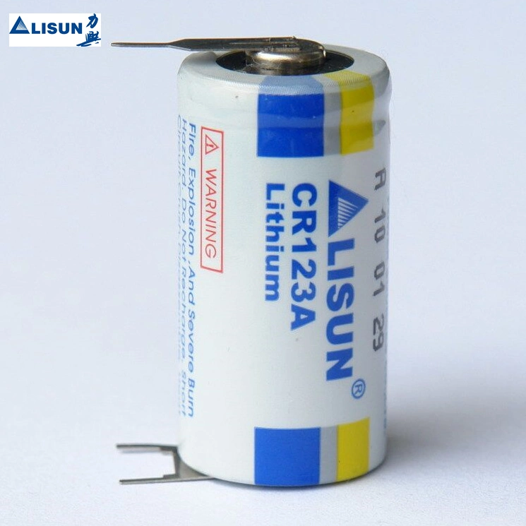 Non Rechargeable Lithium Battery Pack 3V, 6V Cr123A 1500mAh Cylindrical Battery for Home Security Products Made in Wuhan Lixing Battery Factory