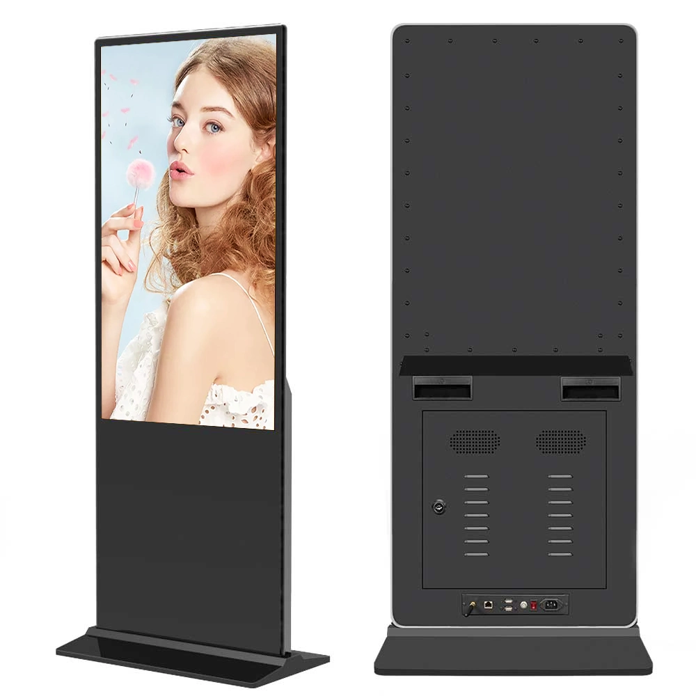 Multifunction Floor Standing 43 Inch Android Video LCD Advertising Player Kiosk Touch Screen Totem Digital Signage Display