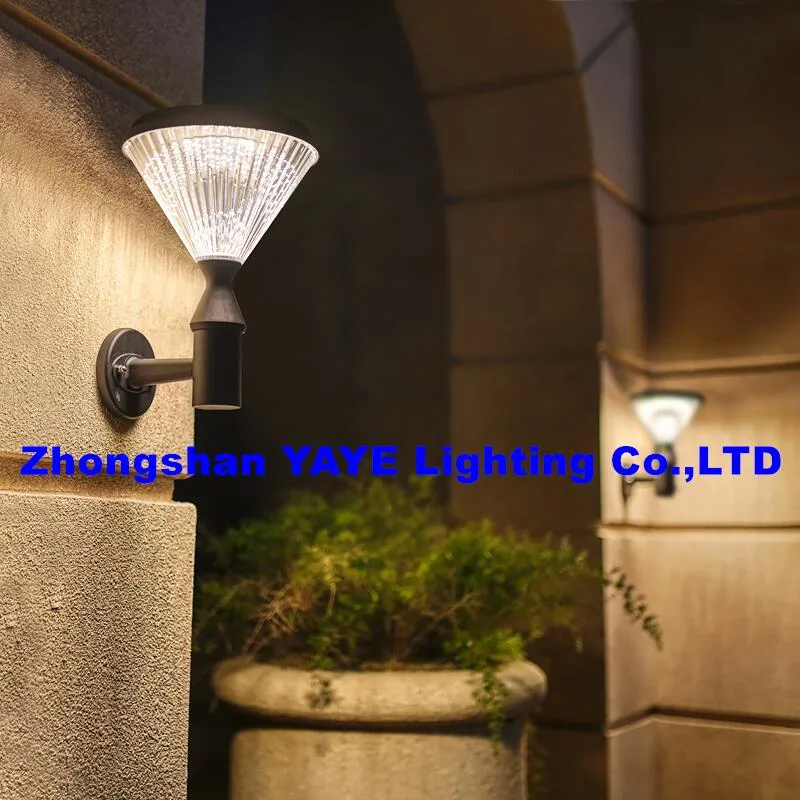 Yaye CE China IP65 Sensor 50W Outdoor WaterlProof Garden Park حديقة ألومنيوم Solar Wall Hotel Office Home Lithium Battery ضمان لمدة 3 سنوات للمصباح