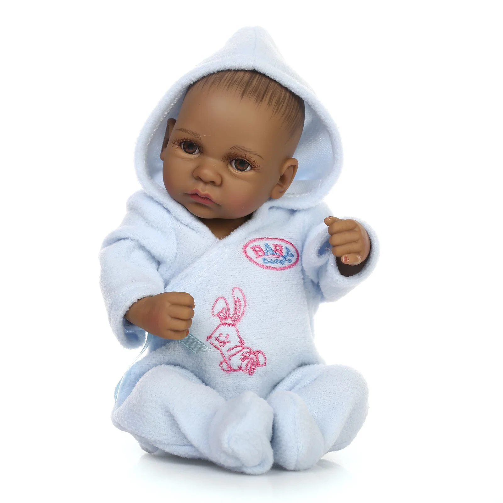 10inch 25cm Hot Selling Full Silicone Reborn Baby Doll Africa Girl