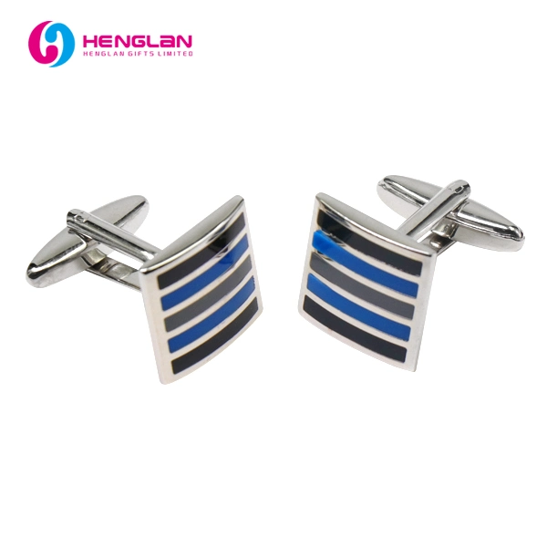 Factory Custom Made Fashion Metal Mens Decoration Jewelry Manufacturer Customized Brass Ornament Cuff Link Bespoke Wholesale/Supplier Popular Enamel Shirt Cufflink