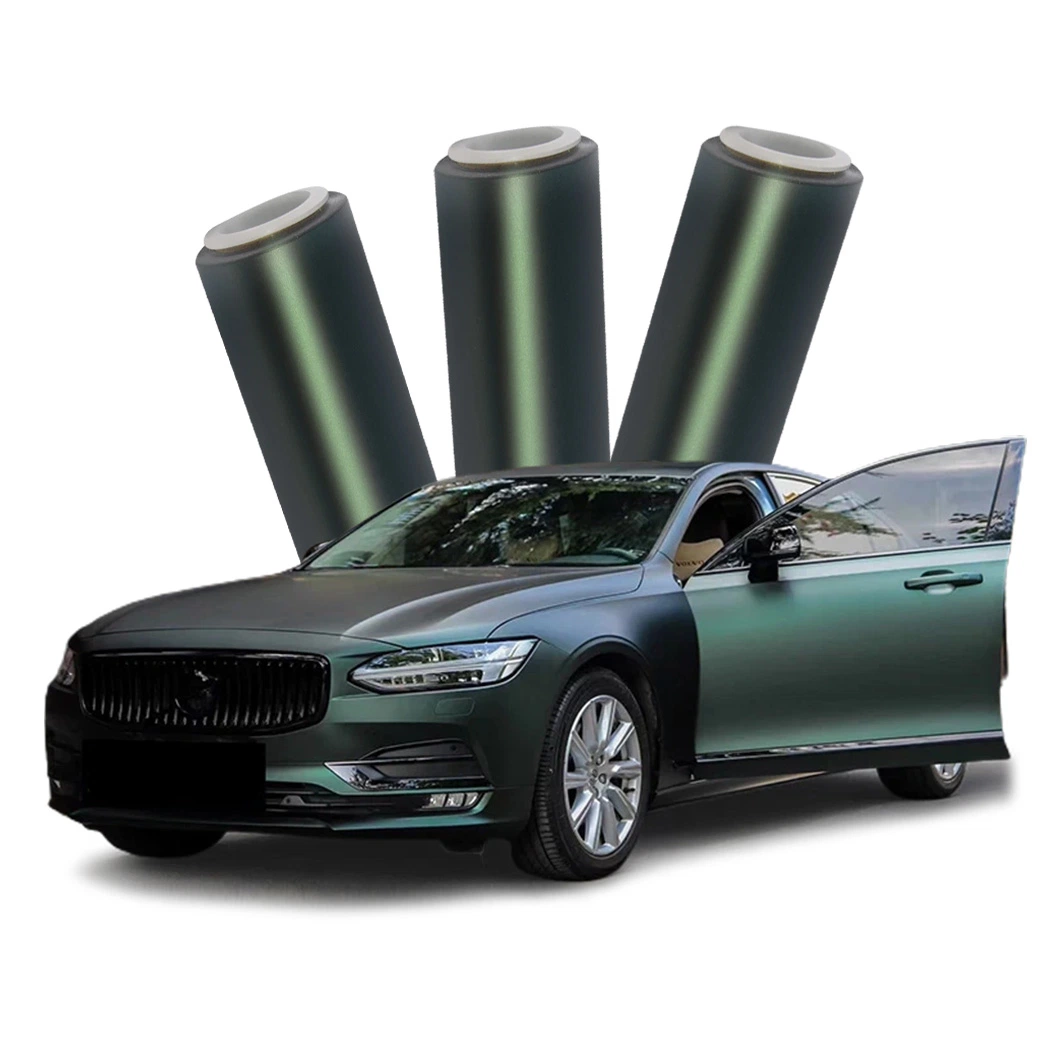 Beikaer Factory High quality/High cost performance  Matte Metallic Hunter Green Pet PVC Car Wrapping Vinyl Sticker