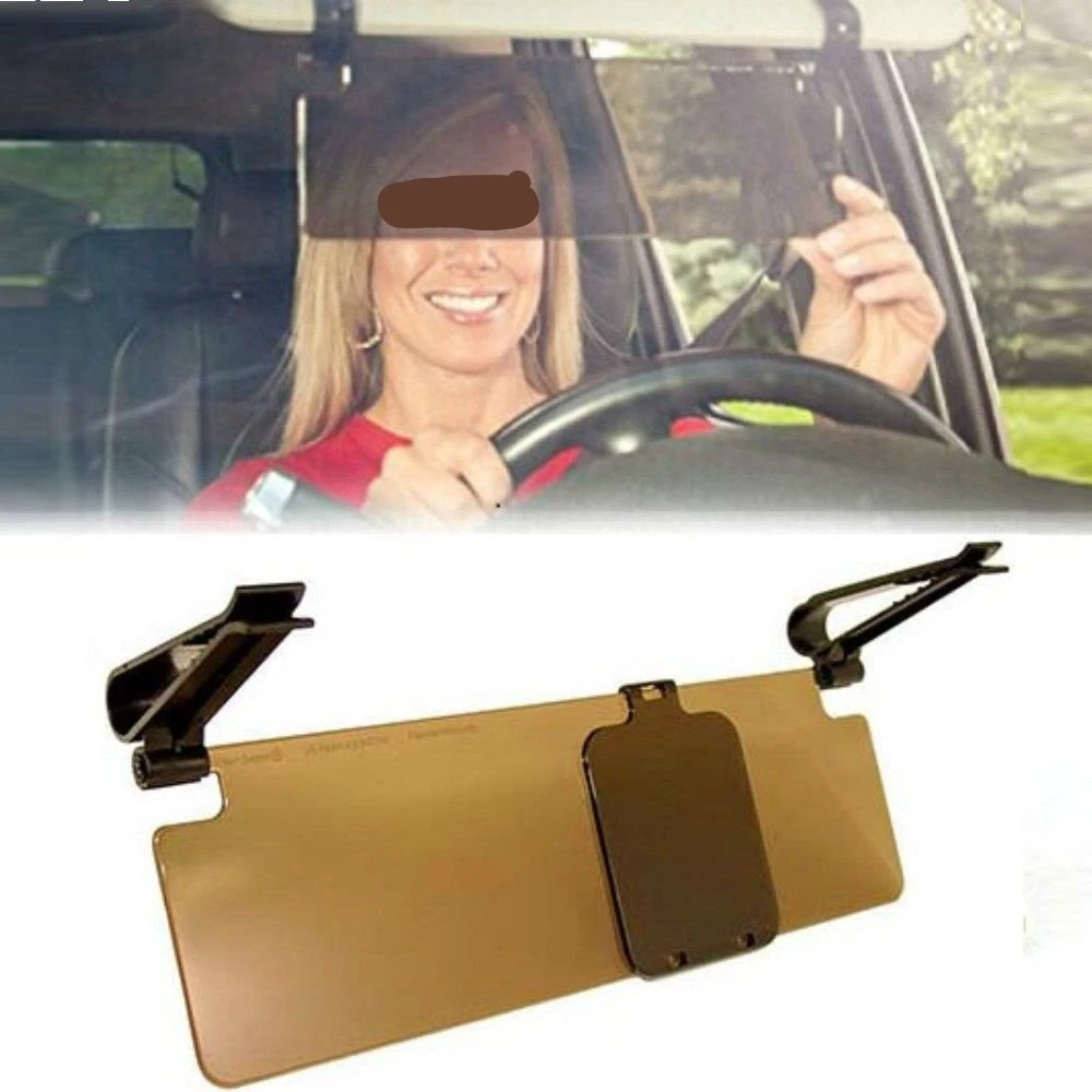 Visor Mirror View Day Night Driving with Slider UV Ray Protector Visor Shield Car Anti-Glare Sun Shield Visor Wyz12961