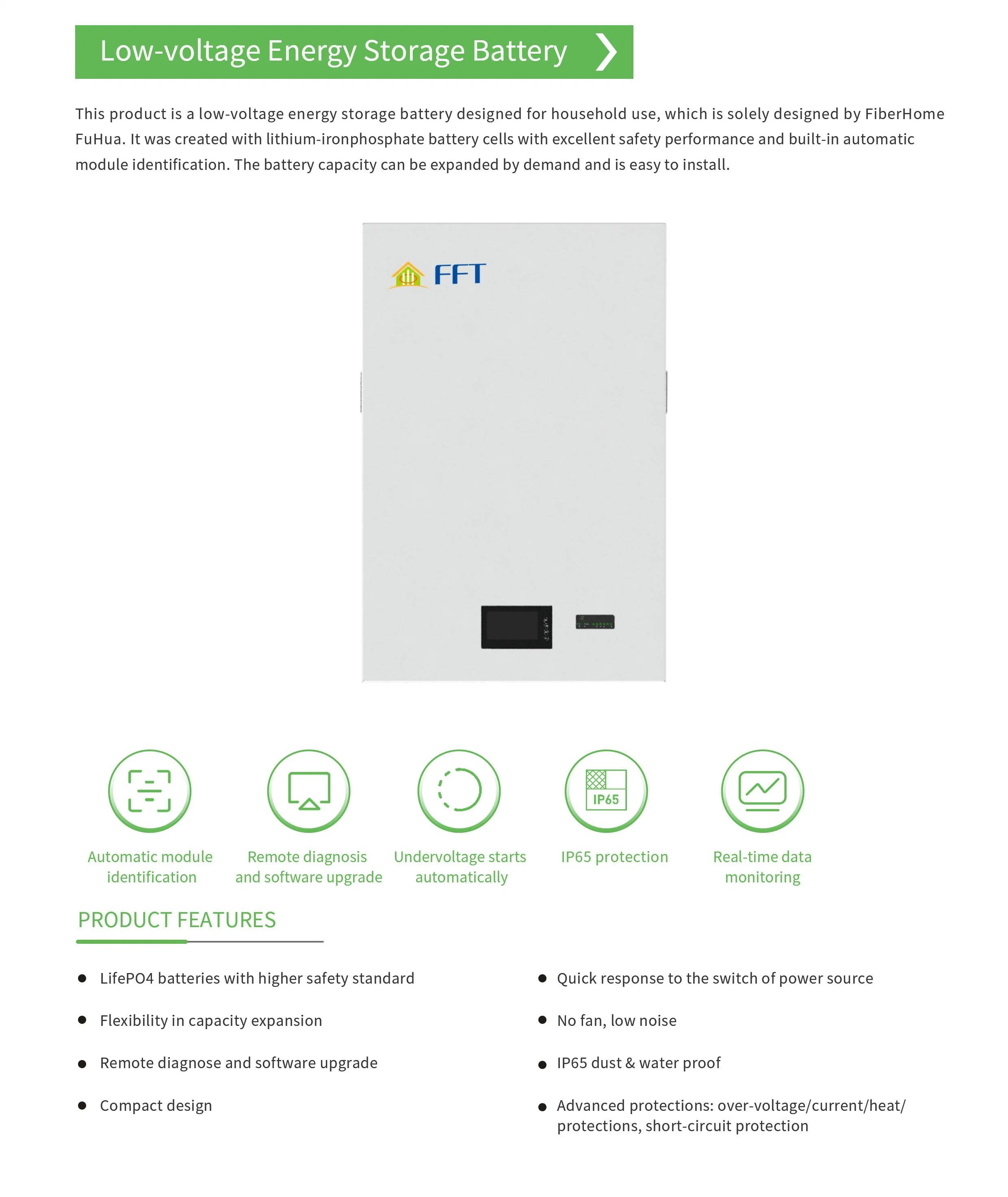 5kwh 10kwh 15kwh Système de stockage d'énergie domestique OEM ODM Batterie