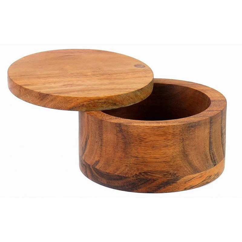 La madera de bambú de madera//Ronda de caja de regalo para ver/almacenamiento/sabor embalaje/envase y embalaje