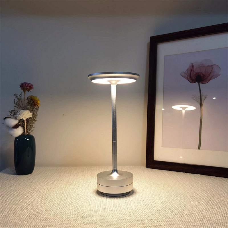 Solar Light Aluminum Wireless Table Lamps Bedside Light Smart LED Desk Lamp