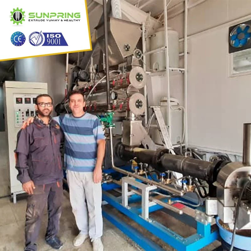 ماكينة إعداد طعام الكلاب عالية الإنتاجية + ماكينة طرد طعام الحيوانات الأليفة For Sale Long Service Life Dry Manufacturing Equipment