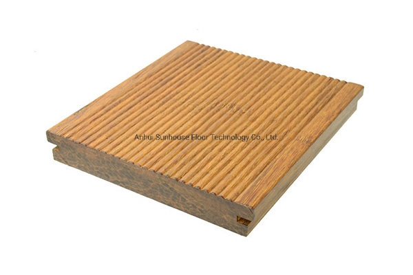 Superfície autocopiada resistente à água antiderrapante uniforme Bamboo Exterior decking