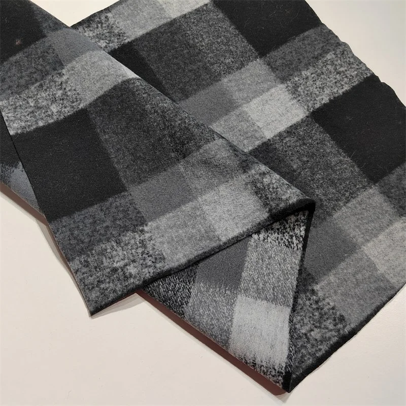 Plaid Check 100% Polyester Wool Suit Fashion Jacquard Clothing Fabric