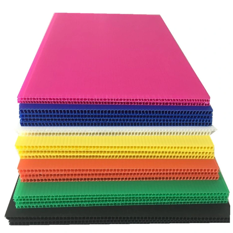 Excellent Quality 2mm 4mm 10mm Polypropylene PP Hollow Sheet Plastic Corrugated Sheet/ Plate /Board