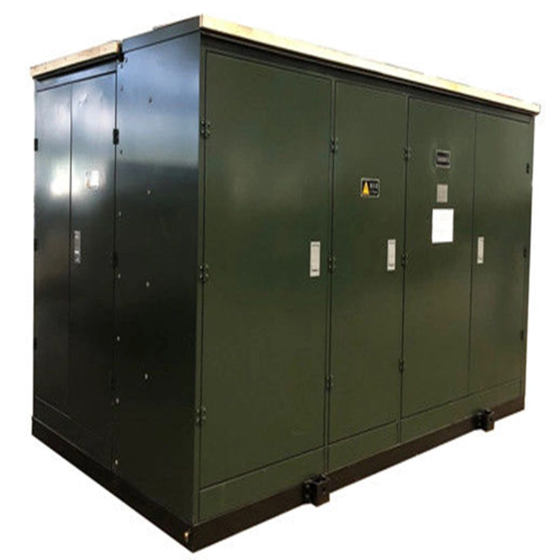 10 kv 20 kv 35 kv 125 kVA ZGS YBM transformateur combiné style US Alimentation montée sur patin alimentation distribution électrique sous-station extérieure préinstallée