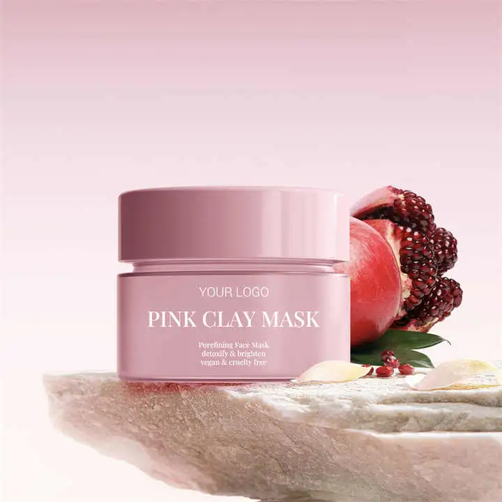 100% Natural Face Mask Collagen Anti-Aging Skin Whitening Pink Facial Mask