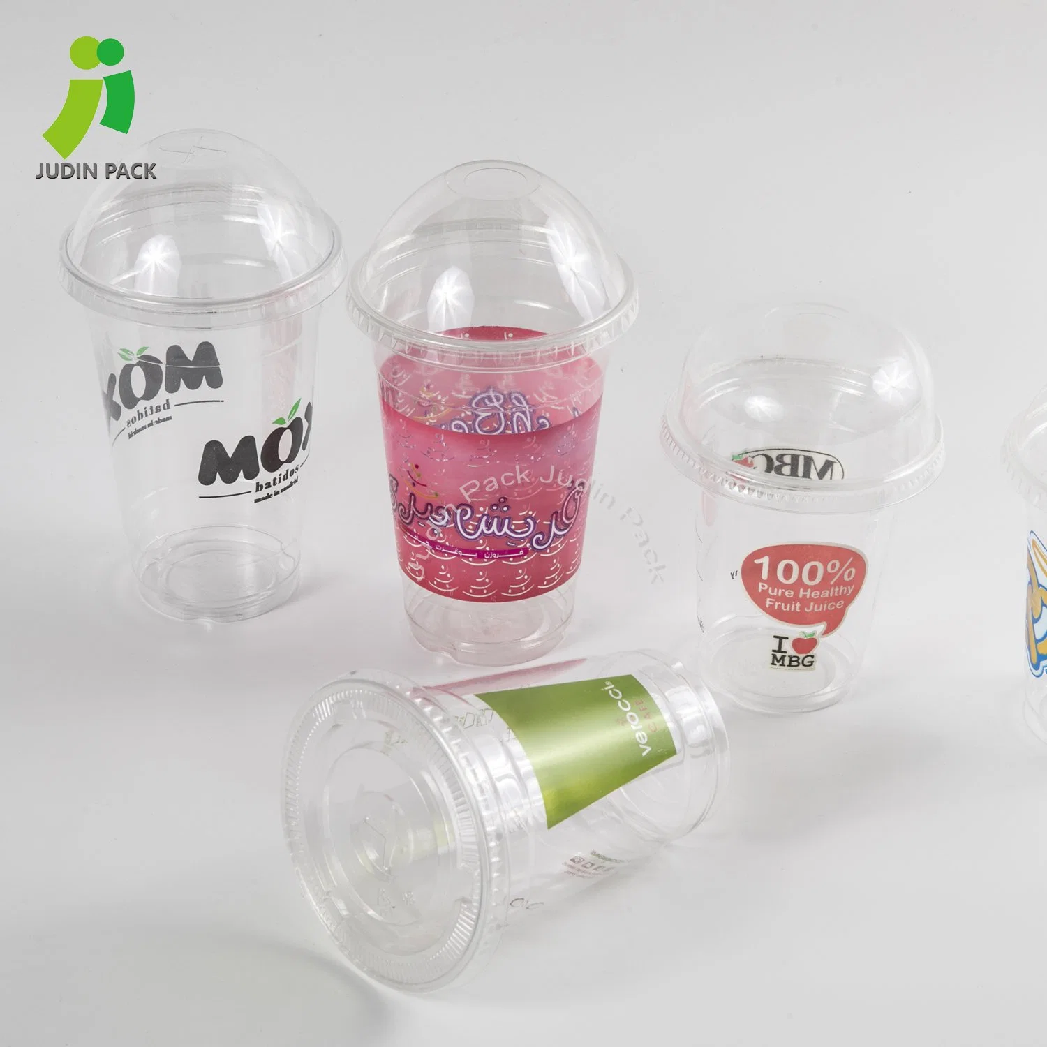 8-22oz alta transparente de plástico PET desechables de bebidas frías tazas