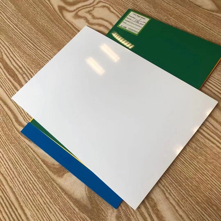 Feuille plastique rigide en PVC blanc brillant et mat