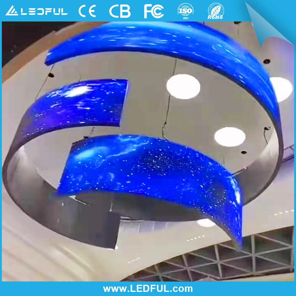 Waterproof Indoor Outdoor Full Color SMD Flexible LED Videowall Display Soft Module Bendable Flex Screen Curve LED Display (P1.25 P1.5 P1.6 P1.8 P2 P2.5 P3 P4)