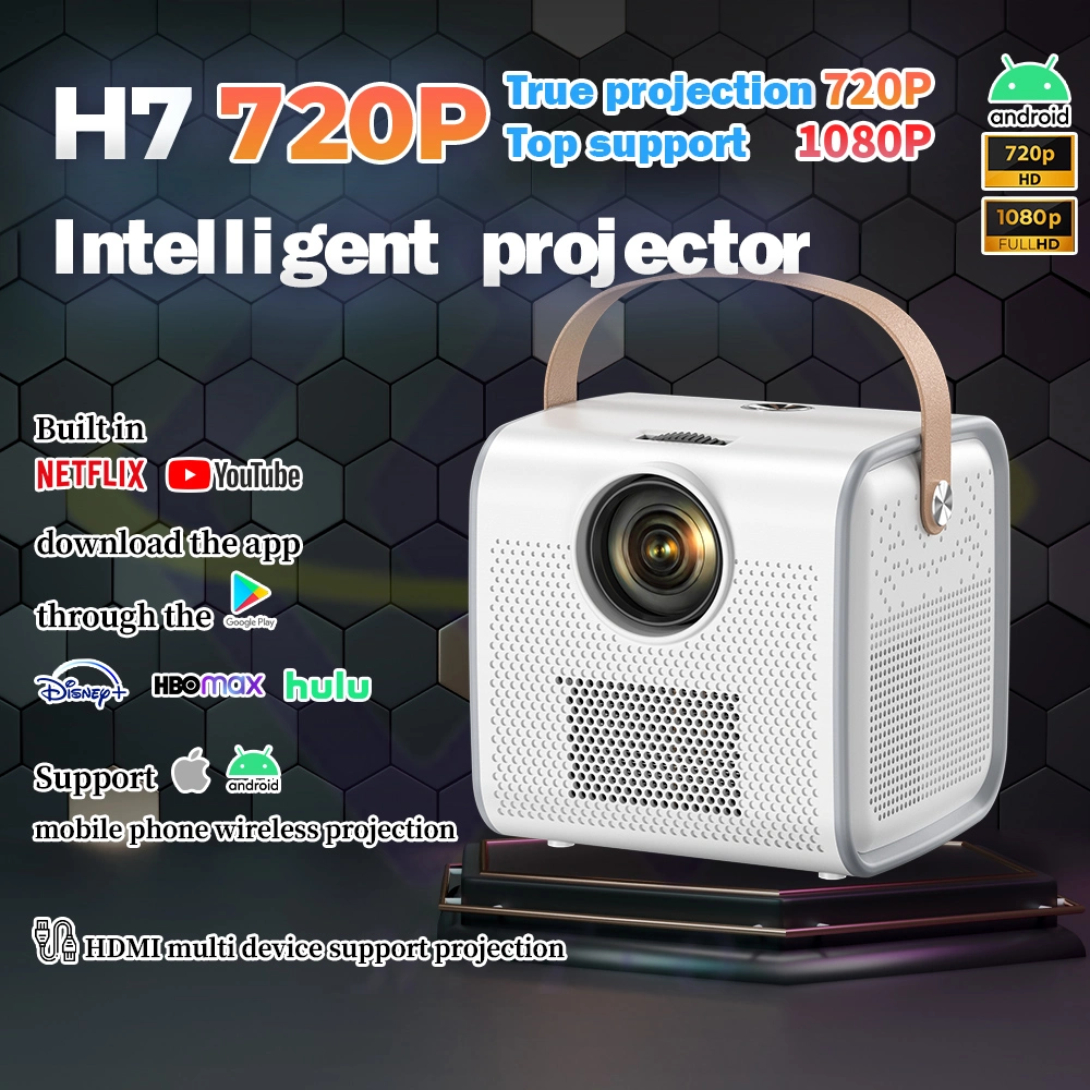 High Brightness Full HD Portable Home Theater Intelligent H7 Large Screen Projector
