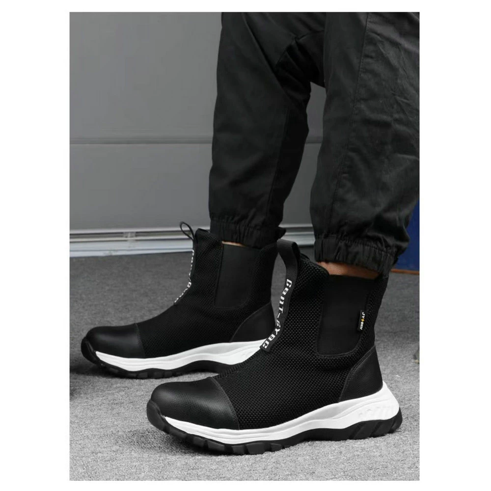 Waterproof Lightweight Men Work Boots Shoes Slip-Resistant Breathable Steel Toe Safety Sneakers Bl18569