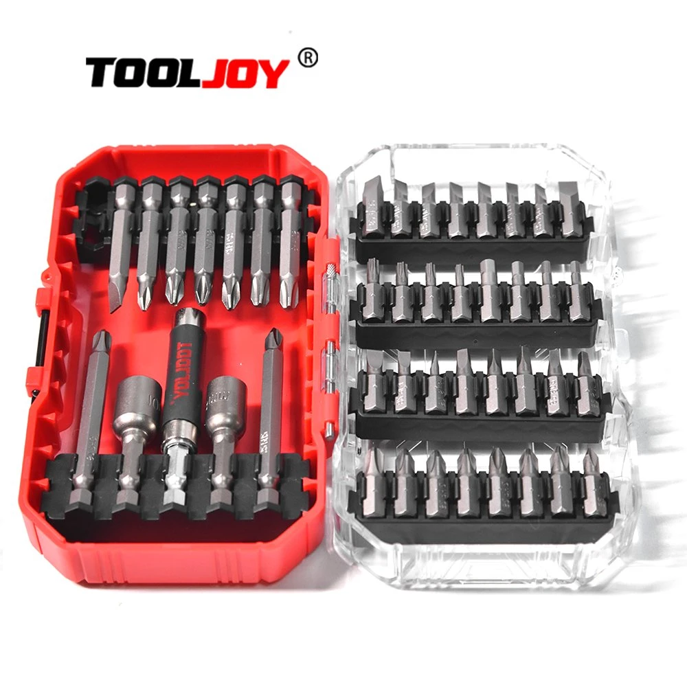 Tooljoy Diamond Drill Bit Set Hole, 15PCS/Mini Tool Box Ratchet Screwdriver Bit Set