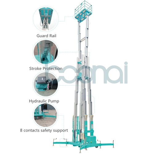 Multi-Maste hydraulisches elektrisches Luftarbeit-Gerät