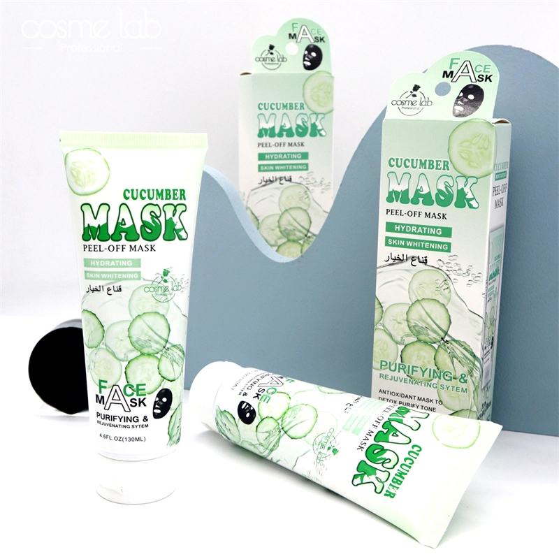 OEM/ODM Cosme Lab Cucumber Cosmetic Facial Mask Skin Care Whitening Oil Control Refreshing Hydrating Peel-off Face Mask