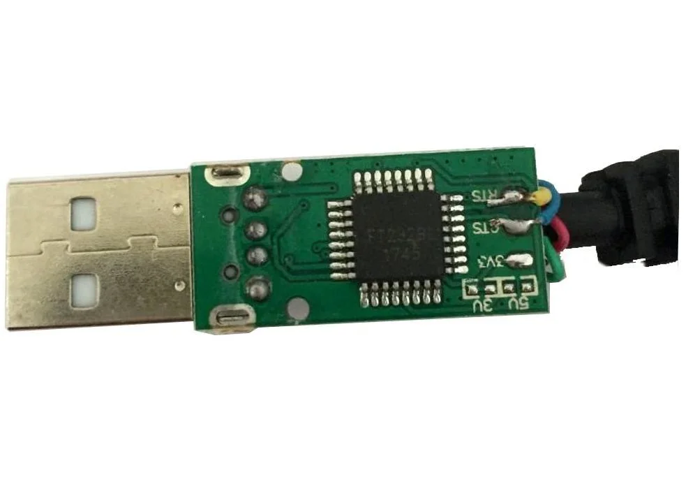 Cabo USB para TTL com sistema eletrónico Embd, LEDs, níveis lógicos específicos, Wireend