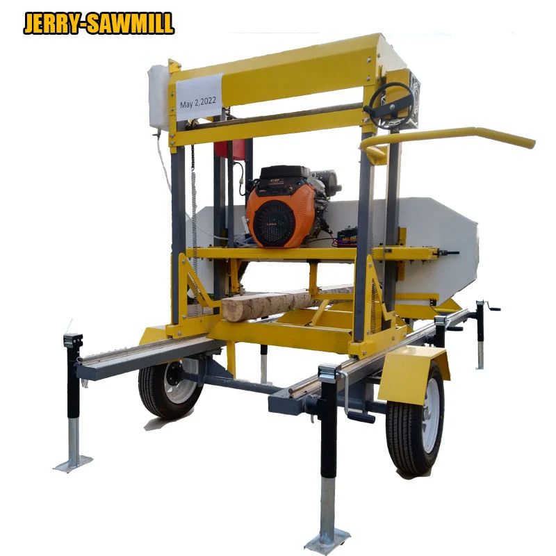 New Log Cutting Diesel Portable Horizontal Band Saw Mill Woodworking Machinery Full Automatic CNC Band Sawing Machine