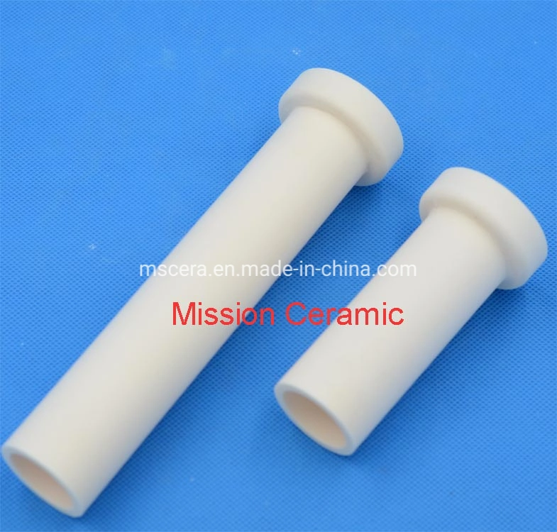 Refractory Al2O3 Alumina 95% 99% Flange Ceramic Tube